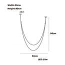 DecorBites™ Flex Leather Belt LED Chandelier Light