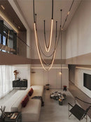 DecorBites™ Flexible Leather Belt LED Chandelier Light