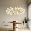 DecorBites™ Floral French White Ceramic Chandelier - Romantic Home Décor