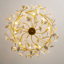 DecorBites™ Floral French White Ceramic Chandelier - Romantic Home Décor