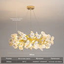 White Ceramic Flower Chandelier