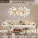DecorBites™ Floral French White Ceramic Chandelier - Romantic Home Décor