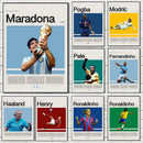 Blue manchester city football star champion wall art bedroom canvas