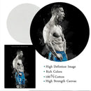 Cristiano ronaldo blue watercolor football star posters bedroom decor