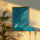 DecorBites™ Frameless Summer People Swimming Canvas Wall Art