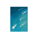 DecorBites™ Frameless Summer People Swimming Canvas Wall Art