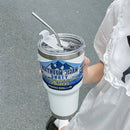 DecorBites™ Freeze Thermos Bottle Straw Stainless Steel Tumbler 30oz - Ice Mountain Cup