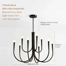 Decorbites french candle led chandelier black & gold kitchen light