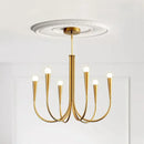 Decorbites french candle led chandelier black & gold kitchen light