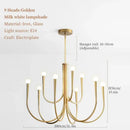 Decorbites french candle led chandelier black & gold kitchen light