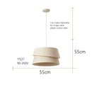 Decorbites french cream chandelier pleated fabric lamp for bedroom