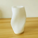 French cream pleated desk lamp for bedroom with wooden base