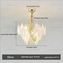 Decorbites french crystal chandelier gold leaf living room light