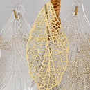 Decorbites french crystal chandelier gold leaf living room light