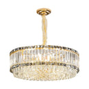 Decorbites french crystal chandelier living room gold two tier light