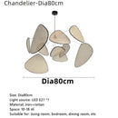 DecorBites™ French Design Rattan Chandelier for Home Lighting