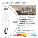 Decorbites frosted led candle light bulbs dining room warm white 10 pack