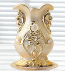 DecorBites™ Frosted Porcelain Flower Vase for Home Decor