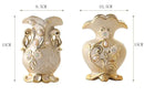 DecorBites™ Frosted Porcelain Flower Vase for Home Decor