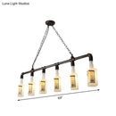 DecorBites™ Frosted White Glass Island Lamp - Loft Style, Black Wine Bottle Design - Perfect for Restaurants, Ceiling Suspension Lighting