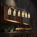 Black Wine Glass Chandelier