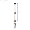 DecorBites™ Frosted White Glass Island Lamp - Loft Style, Black Wine Bottle Design - Perfect for Restaurants, Ceiling Suspension Lighting