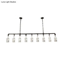 DecorBites™ Frosted White Glass Island Lamp - Loft Style, Black Wine Bottle Design - Perfect for Restaurants, Ceiling Suspension Lighting
