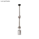 DecorBites™ Frosted White Glass Island Lamp - Loft Style, Black Wine Bottle Design - Perfect for Restaurants, Ceiling Suspension Lighting