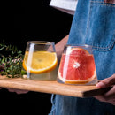Decorbites fuji mountain glass drinkware kitchen tumbler set