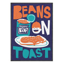 DecorBites™ Fun Beans on Toast Kitchen Canvas Art