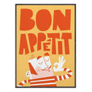 DecorBites™ Fun Beans on Toast Kitchen Canvas Art