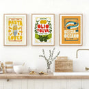 DecorBites™ Fun Beans on Toast Kitchen Canvas Art
