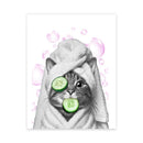 DecorBites™ Funny Animal Bathroom Canvas Wall Art
