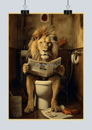 DecorBites™ Funny Animal Bathroom Poster for DIY Home Decor
