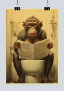 DecorBites™ Funny Animal Bathroom Poster for DIY Home Decor