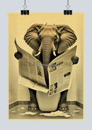 DecorBites™ Funny Animal Bathroom Poster for DIY Home Decor
