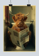 DecorBites™ Funny Animal Bathroom Poster for DIY Home Decor