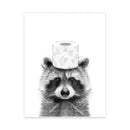 DecorBites™ Funny Animal Bathroom Poster Wall Art
