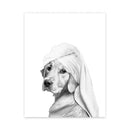 DecorBites™ Funny Animal Bathroom Wall Art Canvas Print