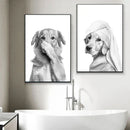 DecorBites™ Funny Animal Bathroom Wall Art Print