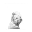 DecorBites™ Funny Animal Bathroom Wall Art Print