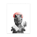 DecorBites™ Funny Animal Bathroom Wall Art Print