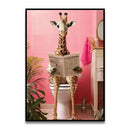 DecorBites™ Funny Cat Bathroom Canvas Wall Art