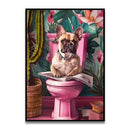 DecorBites™ Funny Cat Bathroom Canvas Wall Art