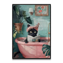 DecorBites™ Funny Cat Bathroom Wall Art