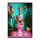 DecorBites™ Funny Cat Bathroom Wall Art
