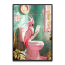 DecorBites™ Funny Cat Bathroom Wall Art Poster