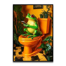 DecorBites™ Funny Cat Bathroom Wall Art