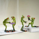 Decorbites funny frog couple resin decor bedroom figurine