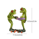 Decorbites funny frog couple resin decor bedroom figurine